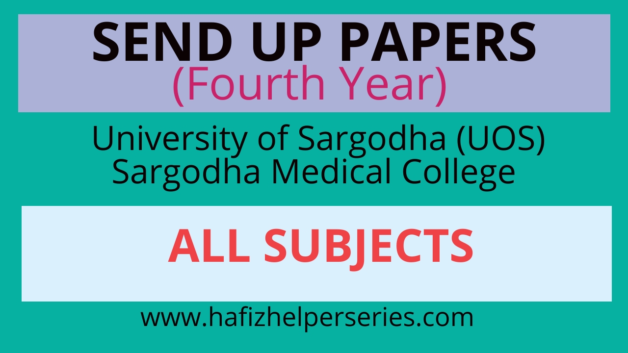 Send up Papers DPT 2019|| Sargodha Medical College