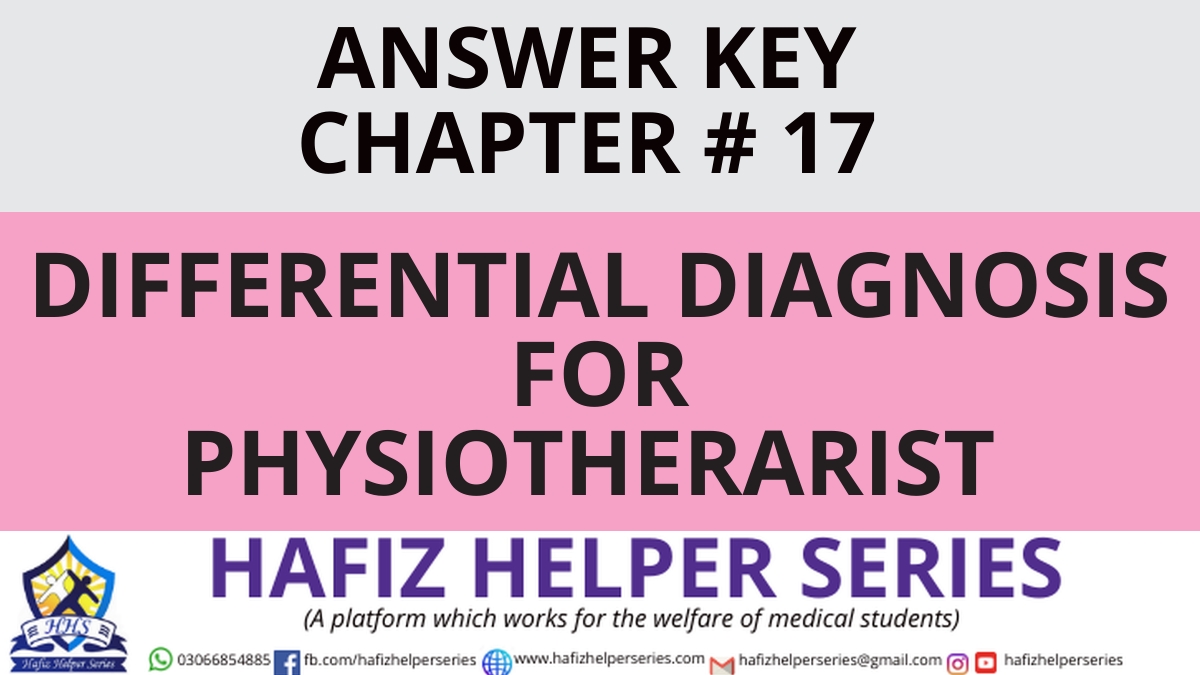 Elsevier: Goodman & Snyder: Differential Diagnosis for Physical Therapists Screening for Referral|| Chapter 17 (Answer Key)
