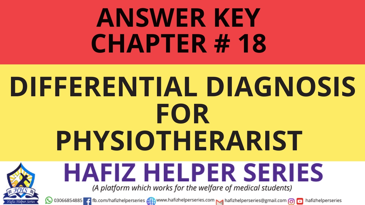 Elsevier: Goodman & Snyder: Differential Diagnosis for Physical Therapists Screening for Referral|| Chapter 18 (Answer Key)