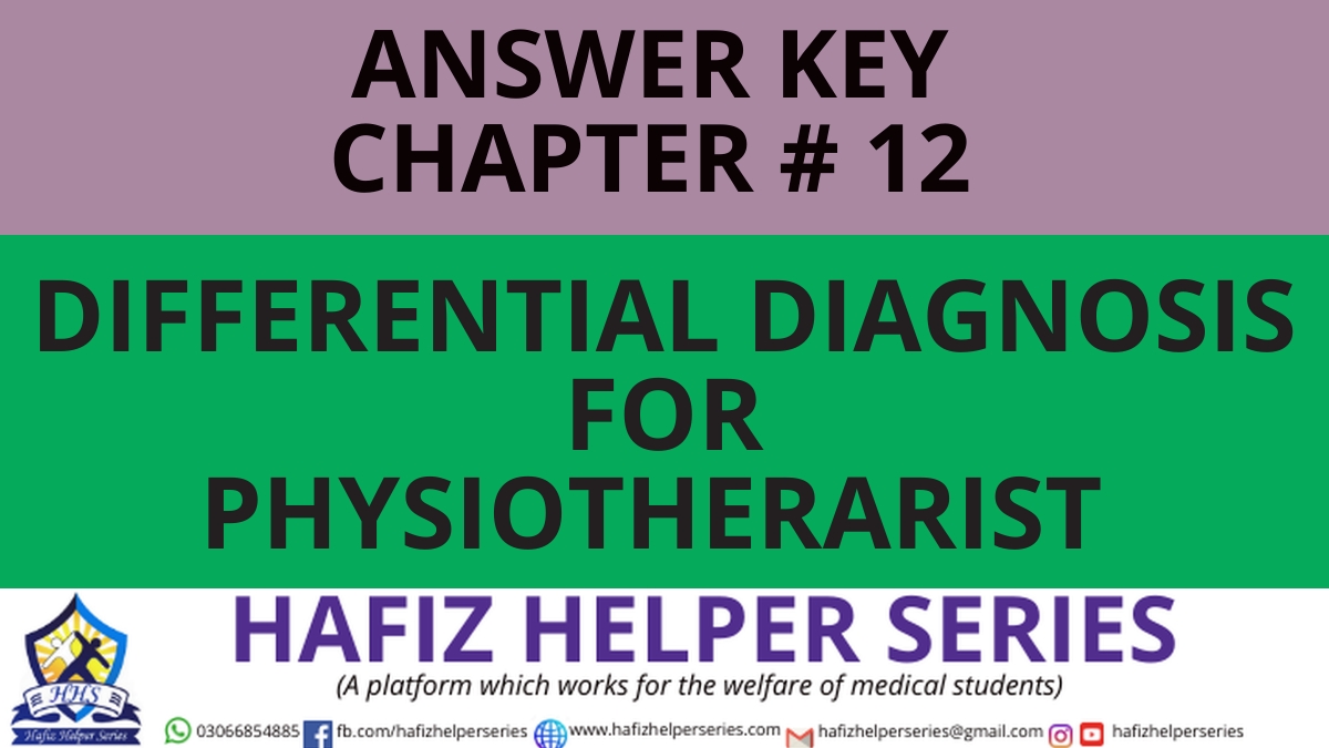 Elsevier: Goodman & Snyder: Differential Diagnosis for Physical Therapists Screening for Referral|| Chapter 12 (Answer Key)