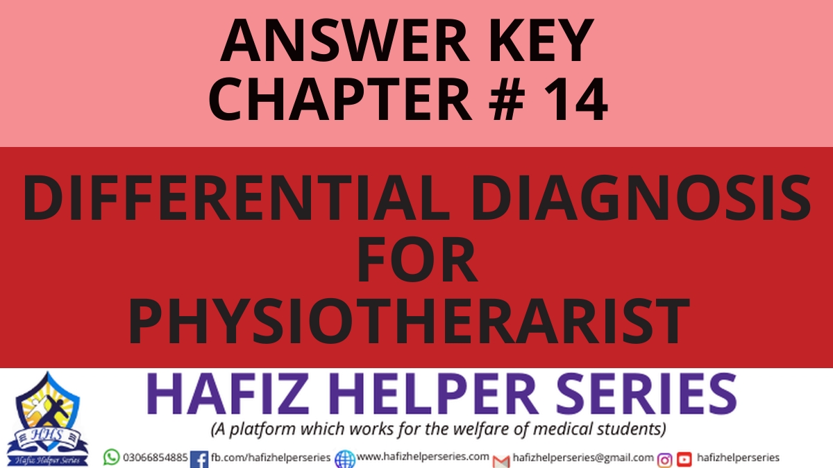 Elsevier: Goodman & Snyder: Differential Diagnosis for Physical Therapists Screening for Referral|| Chapter 14 (Answer Key)