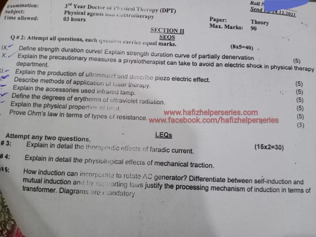 UOS Send ups 2021 Third year DPT SMC