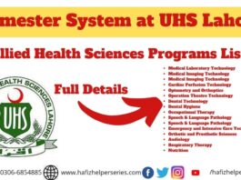 Introduction of Semester System at UHS Lahore