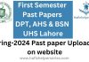 First Semester Past Papers for DPT, AHS & BSN at UHS Lahore: Your Ultimate Exam Prep Guide "First Semester Past Papers for DPT, AHS & BSN at UHS Lahore: Your Ultimate Exam Prep Guide"