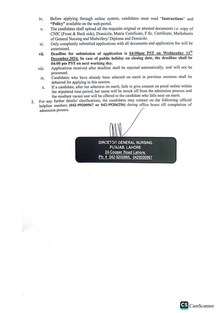 Admissions Open: Post R.N BSc Nursing (2-Year Degree Program) 2025-2027